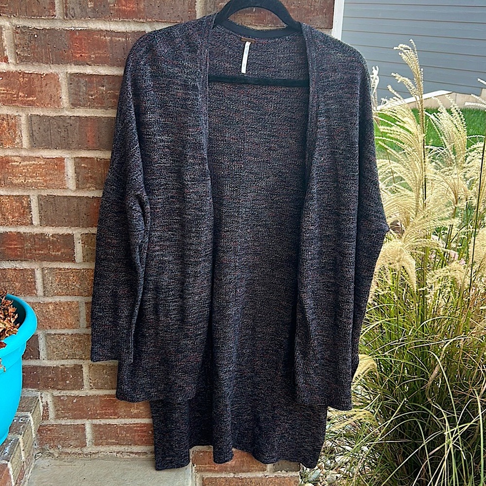 FREE PEOPLE Ladies M Oversized Cotton Blend Oversized Hi/Lo Cardigan~pls read!